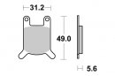 Brzdové destičky přední SBS - 532HF