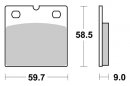 Brzdové destičky přední SBS - 554HF