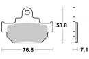 Brzdové destičky přední SBS - 581HF