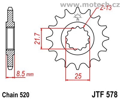 Kolečko JTF578-15 pro: YAMAHA XTZ 750 Super Teneré - Kliknutím na obrázek zavřete