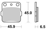 Brzdové destičky přední SBS - 584SI