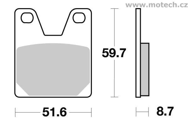 Brzdové destičky zadní SBS - 733LS - Kliknutím na obrázek zavřete