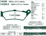 Brzdové destičky EBC - FA209/2