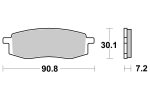 Brzdové destičky přední SBS - 580RSI