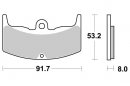 Brzdové destičky přední SBS - 552HF