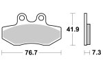 Brzdové destičky přední SBS - 186HF