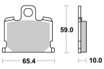 Brzdové destičky přední SBS - 547HF