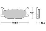 Brzdové destičky přední SBS - 170MS