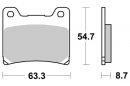 Brzdové destičky přední SBS - 555HF